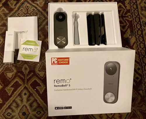 Remo+ RemoBell S Video Doorbell Peephole Camera With Chime