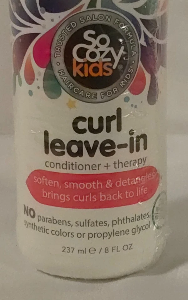SoCozy Kids Curl Acondicionador y Terapia - Cuidado del Cabello para Niños - Fórmula de Salón Foto 4 de 4