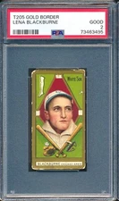 1911 T205 American Beauty: LENA BLACKBURNE Chicago White Sox ~ PSA 2