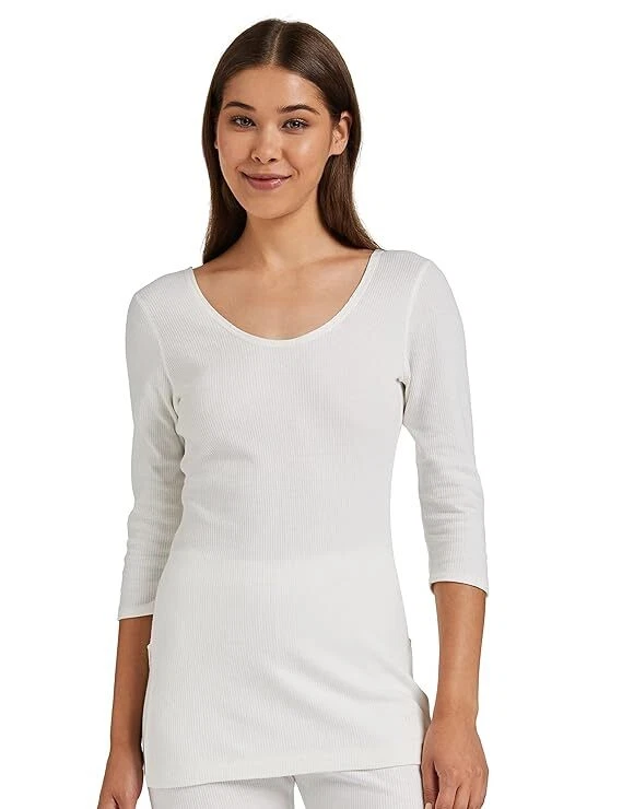 Camiseta térmica de manga 3/4 Jockey para mujer calce ajustado con tecnología Stay Warm envío gratuito Foto 2 de 3