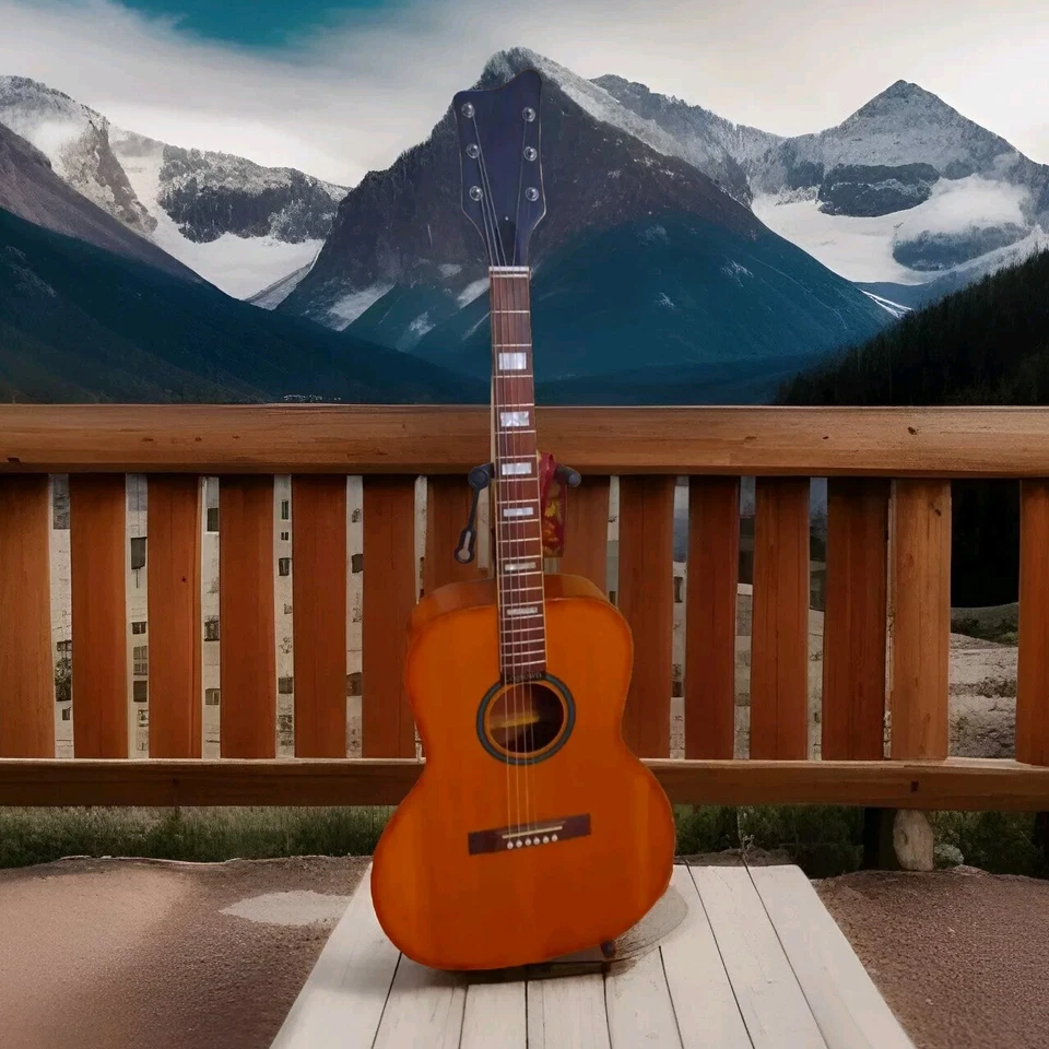 Guitarra acústica vintage nacional super rara nova encadernação superior  - Imagem 2 de 4