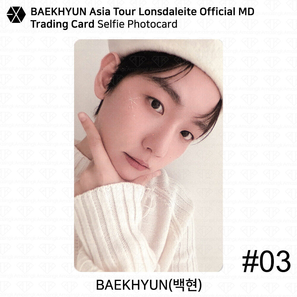 EXO Baekhyun Asia Tour Lonsdaleite Official MD Trading Card EXO Baekhyun Asia Tour Lonsdaleite Official MD Trading Card