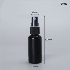 30/50/100ml Spray Bottle Plastic CLEAR/BROWN Refillable Empty Travel Sample UK