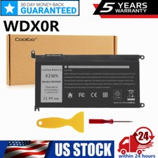 WDX0R Battery/Charger For DELL Inspiron 42Wh 15 5567 5568 13 5368 7368 7569 7579