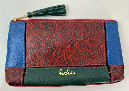NUEVO Bolso sin asas Holii de cuero genuino hecho a mano Bolso de mano Cartera Bolso - Imagen 7 de 7