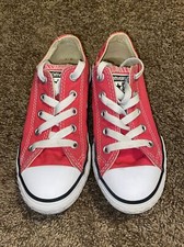 Converse Junior Girl Size 12 Pink Shoes All-Star Ox Sneakers Low Top