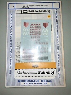 the micro scale decal 60-115 Frisco Hoods & Cabs Modern N 1:160 #43 å