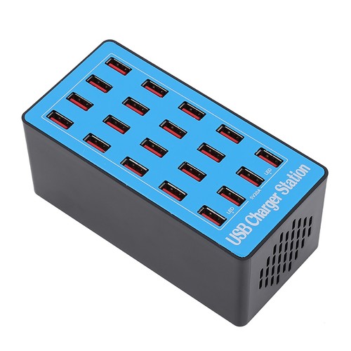 Multi Level Protections 20 Port USB Hub 20A 5V Large Output USB Charging Hot - Zdjęcie 11 z 12