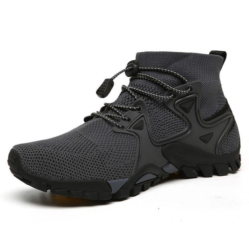 Men's High Top Hiking Shoes Breathable Outdoor Sports Shoes for Mountain Climbin - Picture 28 of 55