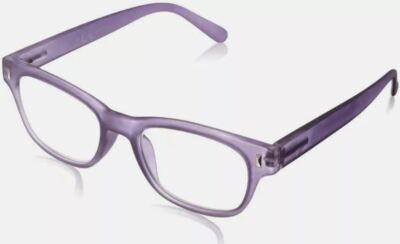 Foster Grant Angie PRP Purple Reading Glasses w Clear Case +1.50, +2.00, +2.50