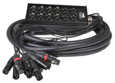 ProX XC-SB84XLR25 25Ft XLR Stage Recording Extension Box Snake 8 XLR-F