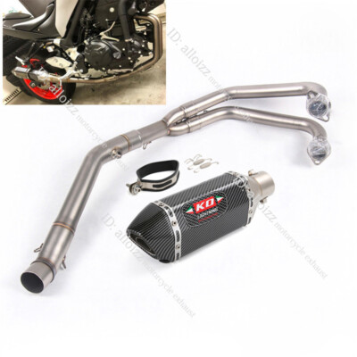 For Yamaha YZF R3 R25 MT-03 2015-25 Slip On Exhaust Muffler Silencer Header Pipe