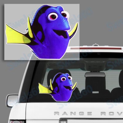 Car Laptop Door Case PEEPING DORY Sticker - Finding Nemo Wall My Family Decal