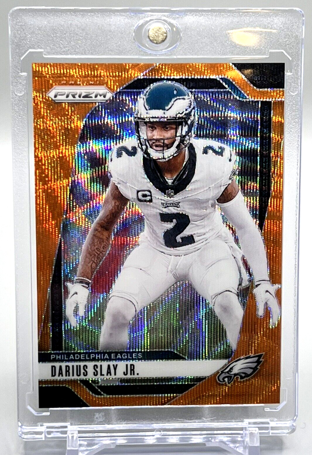 2024 Prizm Darius Slay Jr. #235 Orange Wave Prizm /60 SP Philadelphia Eagles