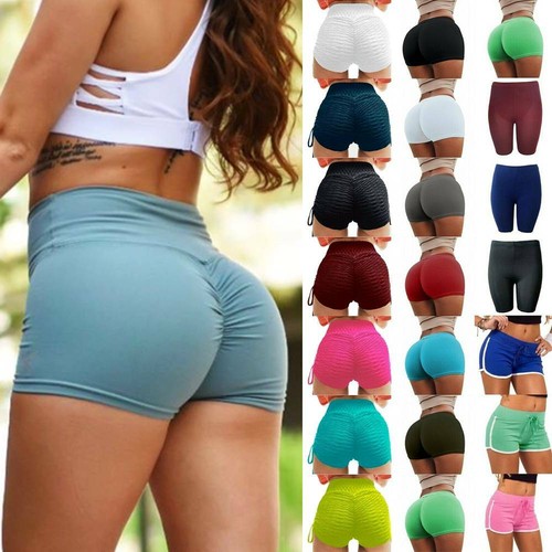 FITTOO Womens Yoga Shorts Ruched Sports 