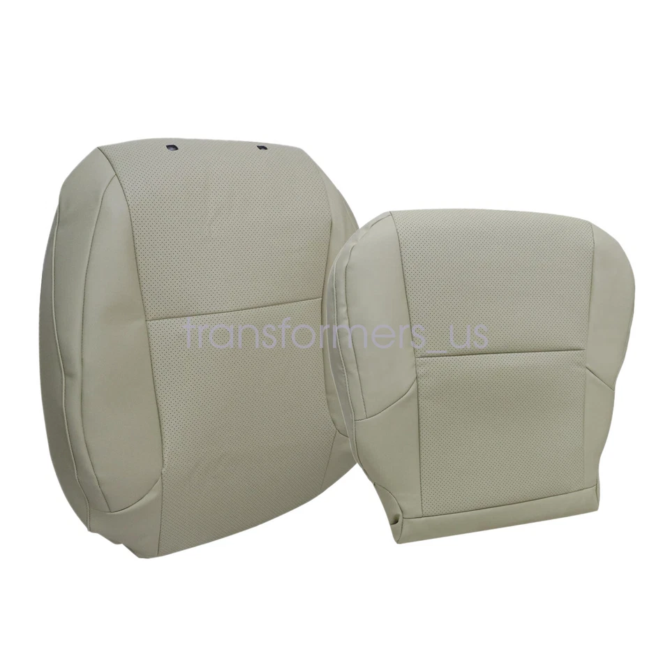 For 2010-2017 Lexus GX460 4-Door Driver Bottom & Back Perforated Seat Cover Tan Foto 3 de 4