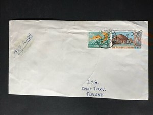 Indonesia #780//B242 Cover to Finland 1970-1999 Cover #871