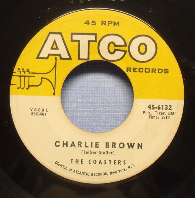 The Coasters Charlie Brown 1959 Vocal Group 45 eBay