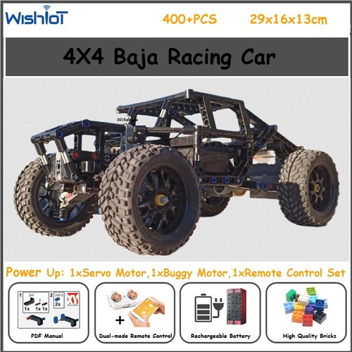 MOC 4X4 Baja Car Off-road Racing Car Building Block Outdoor Climbing Car Vehicle