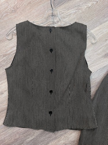Vintage LINDA ALLARD ELLEN TRACY 2-Piece Skirt Suit NWT Size 6 Brown And Ivory - Picture 9 of 10