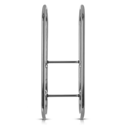 Towel Chrome Wall Mounted Bathroom Rail Holder Double Storage Rack Shelf Bar - Picture 10 of 12