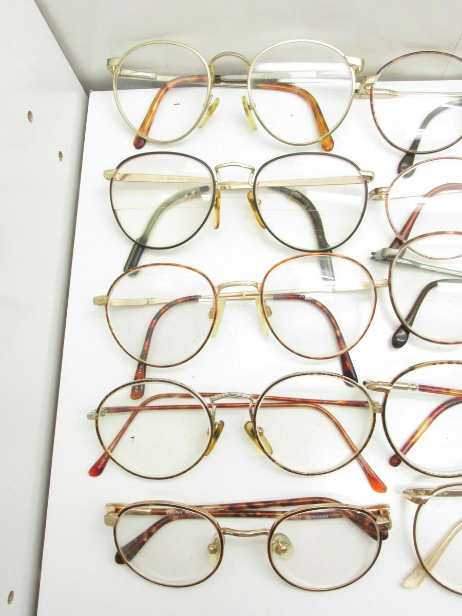 SET of 20 ROUND EYEGLASSES FRAMES eyewear hipster metal bulk lot