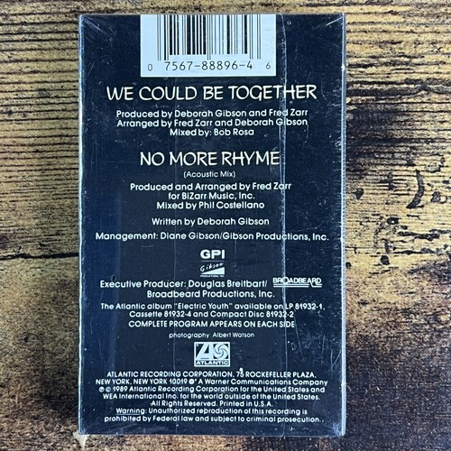 Debbie Gibson We Could Be Toghether Cassette Single New Sealed Carboard Sleeve - Picture 3 of 5