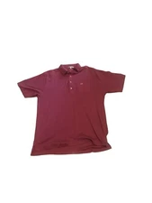 Peter Millar Mens Seize Xl Polo Shirt Red Pocket Logo Embroidered Golf Preppy