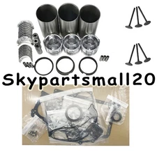 Rebuild Kit With Piston Rings Full Gasket Kit Bearing For Mitsubishi L3C Engine