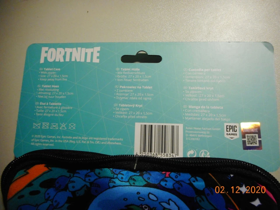 Tablet Tasche Lite Hülle Cover Case FORTNITE Modell 2 : 27 cm x 20 cm x 1.. 2 cm - Bild 3 von 3