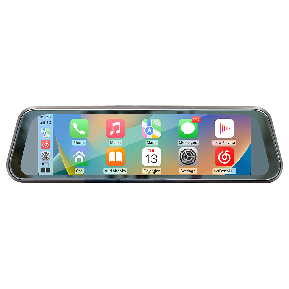 1080P Rearview Mirror Car DVR Dash Cam Camera Video Recorder For Apple CarPlay