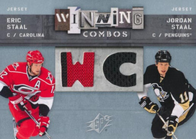 2009-10 SPx WINNING COMBOS #WCSS ERIC / JORDAN STAAL - Penguins / Hurricanes