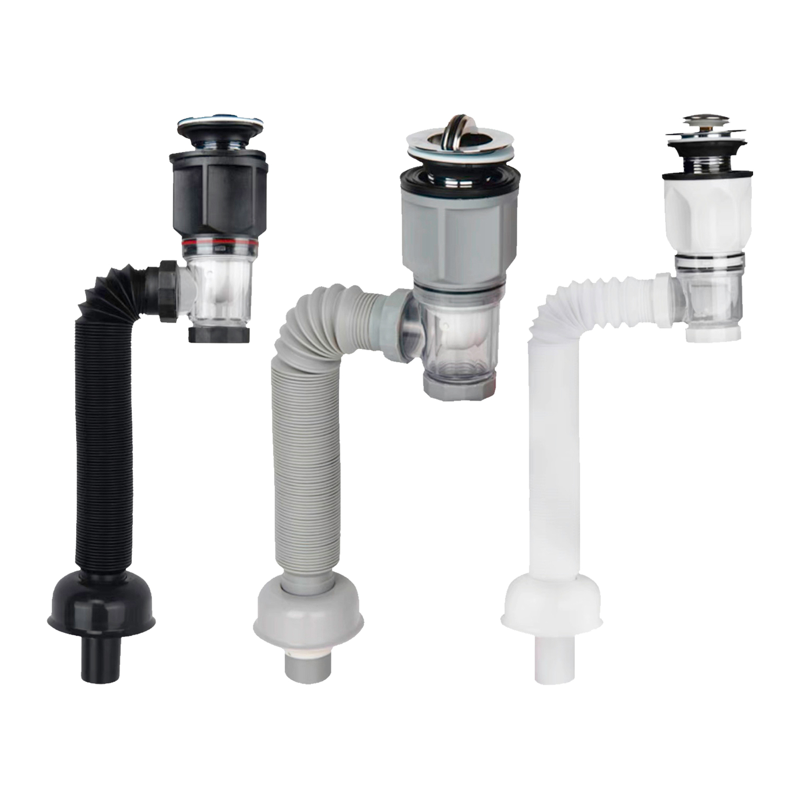 Telescoping Flexible Sink Drain Pipe For Sink , Anti-Odor Drain Outlet Hose