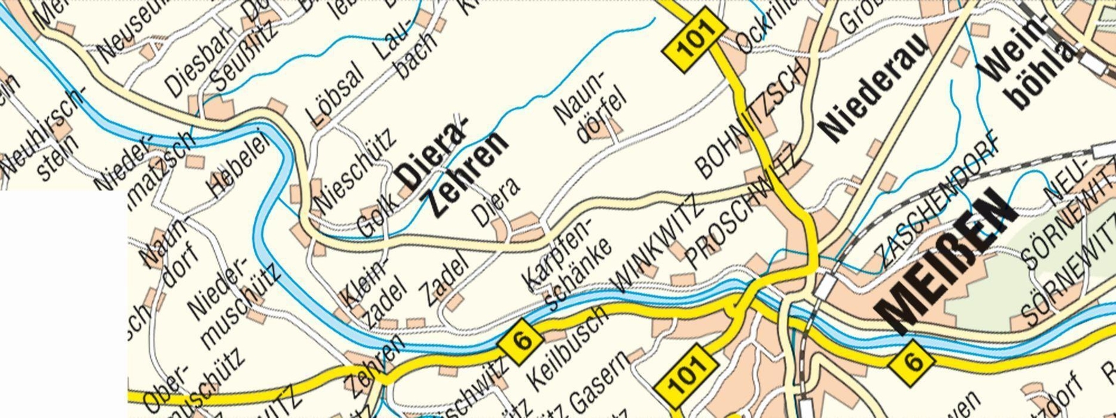 Thumbnail - Meißner Weinland Zwischen Diesbar-seußlitz Und Spaargebirge 1 : 15 000