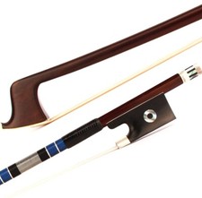 Superb Master Pernambuco Violin Bow 4/4 Ebony New Frog Silver Parts Stiff Fast