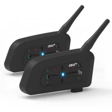 2 X Bluetooth Intercom Headet Motorcycle Helmet Interphone 700M  7 Rider