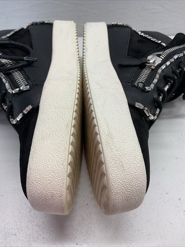 Giuseppe Zanotti Sneaker schwarz Wildleder silber High Top Perlen Gr. 40 - Bild 14 von 16
