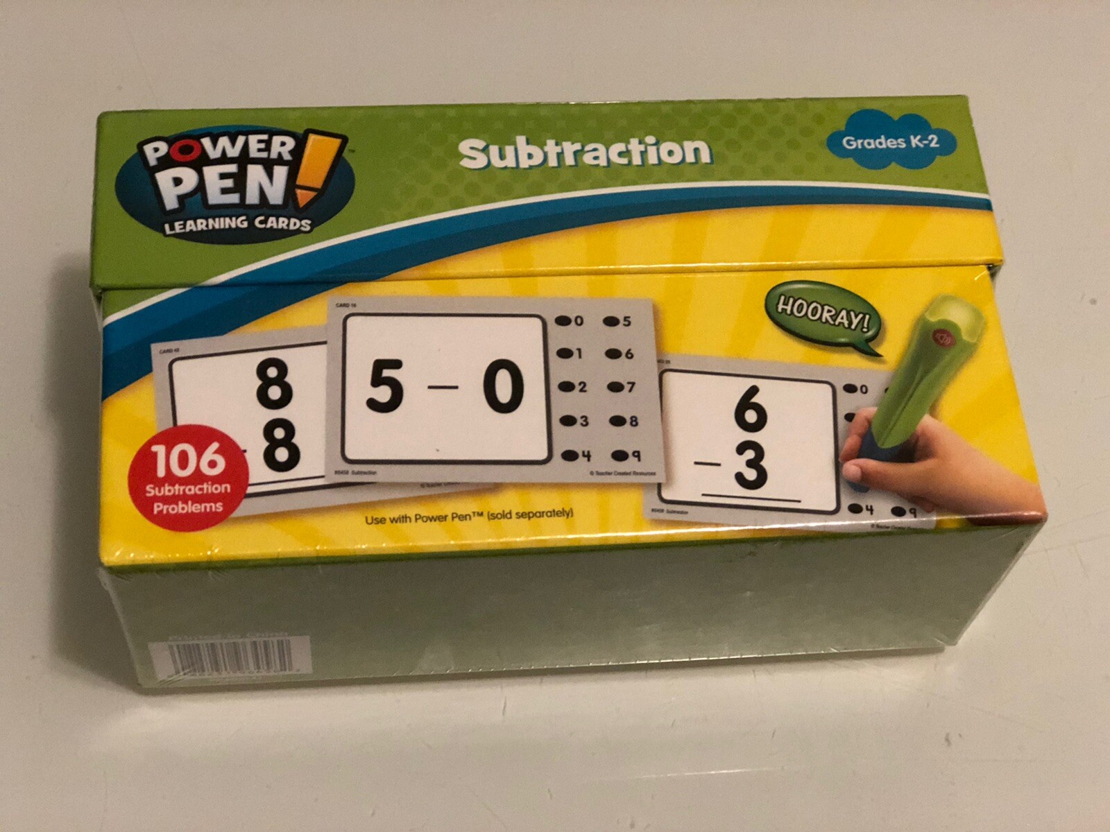 Power Pen Learning Cards SUBTRACTION Grades K-2  (6458) new