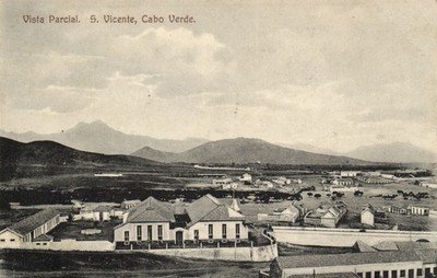 PC CAPE VERDE CABO VERDE SAO VICENTE PARTIAL VIEW VINTAGE POSTCARD (b63934)