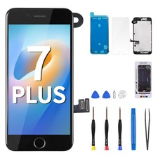 DGSCSMY for iPhone 7 Plus Screen Replacement with Home Button 5.5" Black LCD