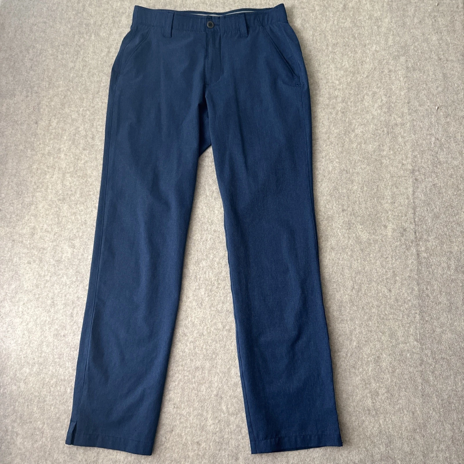 Under Armour Golf Pants Mens Actual 32x33 Blue Straight Leg Match Play Vented