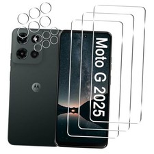 3 Pack Moto G 2025 Screen Protector 6.7 inch 3 Pack Camera Lens Protector,