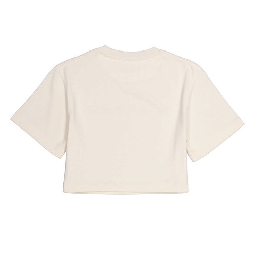 Rabanne Ladies Nude Logo-Embroidered Cropped T-Shirt - 第 6/7 張圖片