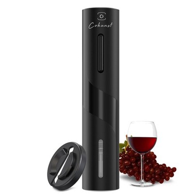 COKUNST Electric Wine Bottle Opener with Foil Cutter Automatic Corkscrew Battery