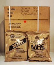 MRE U.S. Military Ready to Eat Meals INSP 2025 A, B, or A and B Case