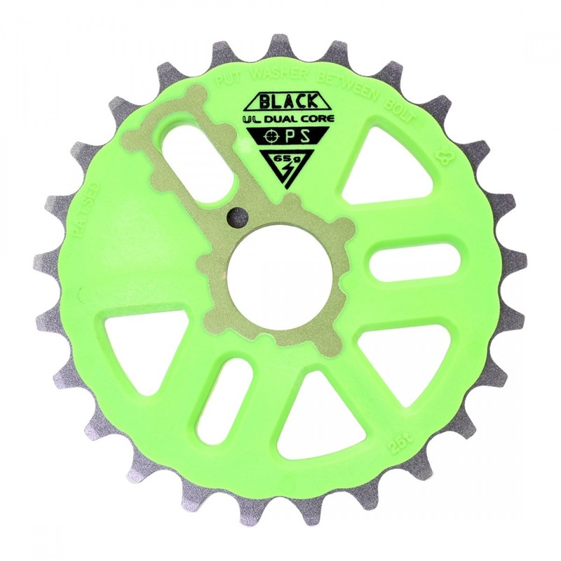 Black Ops Micro Dual Core Chainring 25T for BMX 3 Piece Crank  # 70595