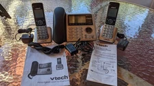 V Tech 3 Handset Cordless Digital Answering System  Caller ID 