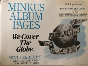 Minkus United States Sheetlet Pages 1995 Supplement 