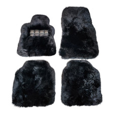Genuine Black Sheepskin Floor Mats fits Mercedes Benz X167 Maybach GLS 600 680