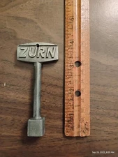 Vintage ZURN Square Hydrant Water Spigot Key 3/8"